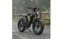 Retro Wide Tire Electric Cycle Anti-Slip Tires Old-School Electric Bike Shock Absorption Small Electric Cycle for Adults