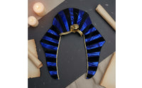 Striped Design Gold Egyptian Costume Crown Halloween Party Prop Egyptian Snake Headdress Comfortable Elastic Flexible Lining Pharaoh Crown for Women, Men, Cosplay, Performance, Photo Session