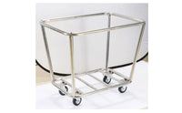 Divided Laundry Cart Stainless Steel Laundry Cart with Wheels Commercial for Housekeepers
