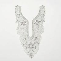 Embroidered False Collar Floral Detachable Collar Versatile Neck Accessory Formal for Brides