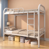 Bunk Bed Frame Space-Saving Bunk Bed Metal Furniture for Students, Teens, Dormitory, Shared Room