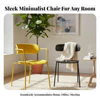 Stackable Molded Shell Chair Nordic design Seating Furniture Multi-Purpose Modern Design for Office Managers, Event Planners, Business Owners, Meeting Room, Kitchen, Events, Garden