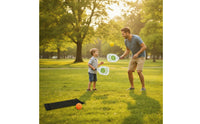 2 Pieces Wooden Pickleball Paddle Set with Balls Portable Pickleball Set with Bag Long-Lasting Sporting Goods Sturdy for Beginners