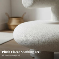 Snug Feel plush Single-Person Sofa velvety texture Lounge Chair Space Saving Indoor Seating Lightweight for Children, Apartment Dwellers, Bedroom, Boutique, perusing alcove, Living Room