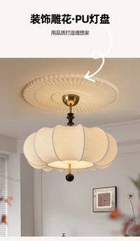 French PU Ceiling Rose Decorative Round Ceiling Lamp Base