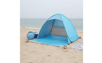 Protection Quick-Setup Beach Tent Water-Resistant Automatic Sun Shade Ventilated Portable Beach Shelter for Families, Couples, Park, Camping, Fishing