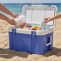 Portable Insulated Cooler Box for Outdoor Picnics, Camping, and Car Travel - Large Capacity Food and Beverage Storage