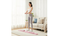 Joint-Friendly Foldable Ski Machine Compact Ski Machine with Handle Low-Impact Fitness Equipment Full-Body for Adults, Beginners, Home Gym, Apartment, Living Room