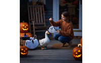 Spooky Goose Costume Decorative Goose Outfit with Hat Lace-Trimmed Outfits Whimsical for Yard Decoration
