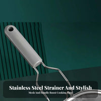 Rust-Proof Pasta Blanching Basket Large Capacity Pot Hook Strainer Long-Lasting Pasta Boiling Basket Lightweight