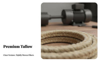 Butter Impregnated Packing Rope Self-Lubricating Oil D Sealing Rope Wear-Resistant Oil Impregnated Packing for Workshops, Factories