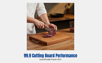 Walnut Wood Chopping Board, Double-Sided, Microbe-Resistant, Durable Kitchen Board