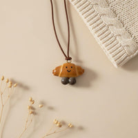 Cute Bread Necklace Novel Design Croissant Charm Necklace Quirky