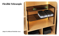 Space-Saving Sliding Wardrobe Drawer Extendable Pull-external Storage Drawer tiered Organization Closet Organizer Multi-Functional for Students, householders, Parents, Bedroom, Dorm Room