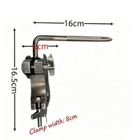 Adjustable Tom Holder with L-Rod Sturdy Tom Clamp Bracket Stable Hardware Long-Lasting for Percussionists, Practice Room
