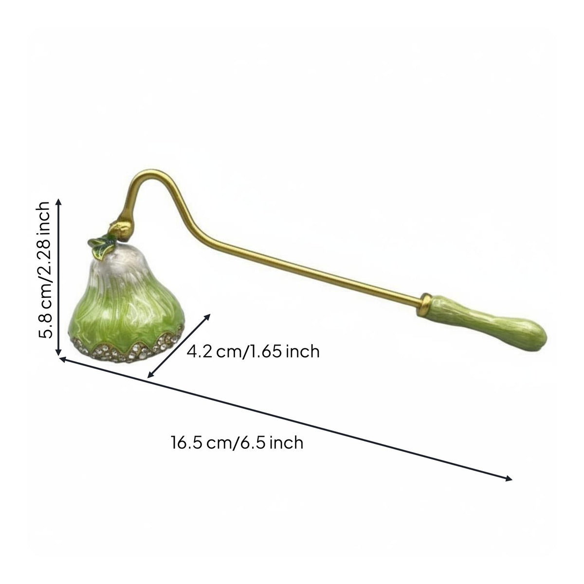 European Design Candle Snuffer Safely Extinguishes Flames Bell Candle Snuffer Prevents Smoke Bell Shaped Wick Extinguishing Tool No Beeswax Splatter for Wedding, Spa, Mindfulness Practice Studio
