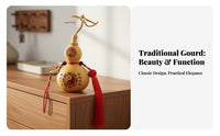 Feng Shui Prosperity Round Gourd Openable Gourd Ornament Auspicious Gourd Charm for Doorway, Home, Office