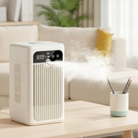 Air Cooler with Mist Personal Mini Air Cooler Desktop Cooling Fan Portable Misting Fan Evaporative for Desk, Office