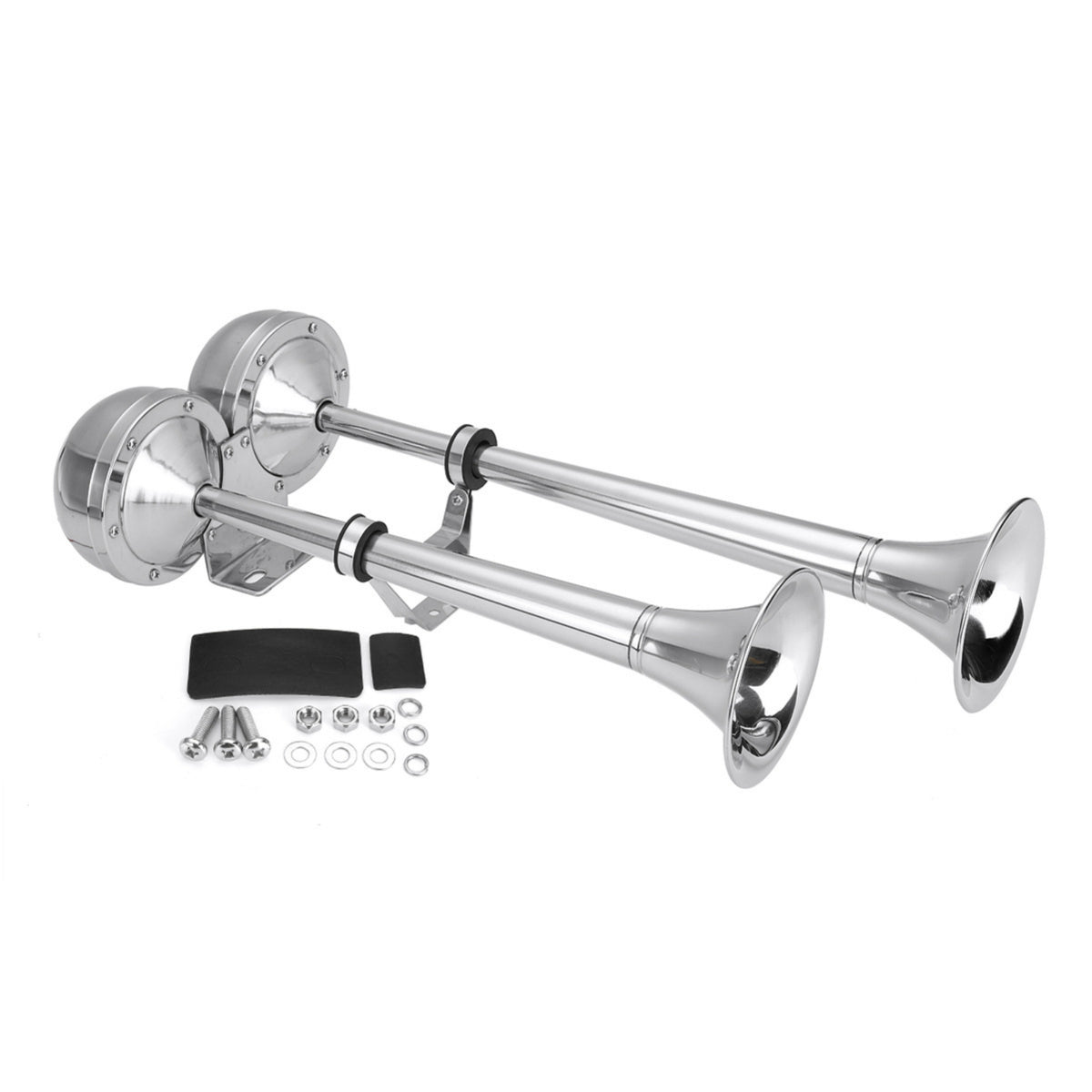 Electric Air Signal Stainless Steel Air Signal with Compressor Polished Silver