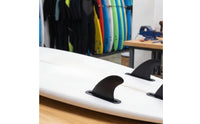 3 Pieces Surfing board Rear Fin Black Surfing board Fin with Screws Curved for Surfers