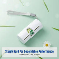 Pet Waste Picker, Hard Waste Bag Dispenser, Mini Size, Lightweight, Easy-Tear, Great for Outdoor Activities