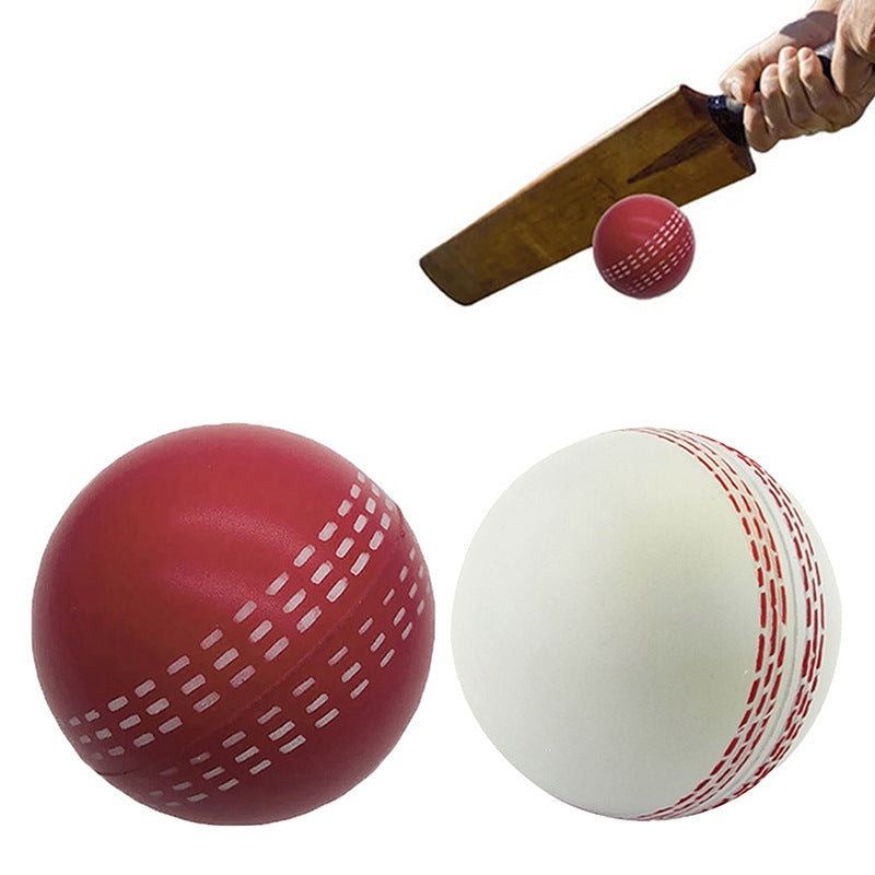 6.3cm Cricket Ball Shaped Stress Relief Ball PU Squeeze Ball