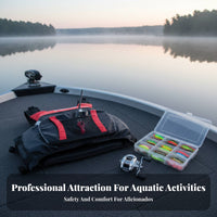 Adult Flotation Device Lightweight Fishing Flotation Device Waterproof Nylon Kayaking Buoyancy Vest for Kayakers, Paddlers, Sailing, Boating