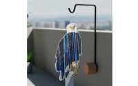 Easy to Hang Holographic Bird Waterproof Reflective Eagle Decoy Fade Resistant Hanging Owl Scarer Includes Bell for Gardeners, Orchard