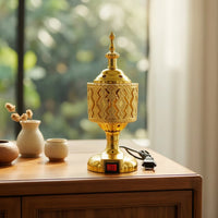 Electric Scent Warmer Ornate Metal Scent Warmer Decorative for Living Room, Home, Prayer