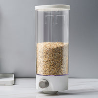 Wall-Mounted Press-Quantify Grain Storage Jar with Sealed Lid for Snacks, Cat Food, Dog Food