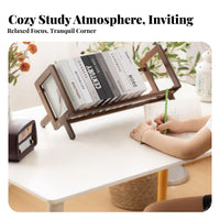 Space-Saving Desk Book Storage Rack Stable Load-Bearing Small Book Rack Multi-Use for Study Room