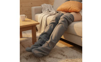 Fleece Leg Warmers Soft Thigh High Socks Long Leg Warmers for Women, Cold Weather, Lounging, Bedtime