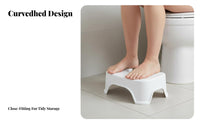 Squatting Stool Sturdy Toilet Footrest Strong Load-Bearing Restroom Footrest Rest for Children, Elderly