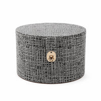Woven Box with Lid Versatile Storage Box with Hinged Lid for Dressing Room, Home Organization