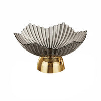 Pedestal Fruit Illuminated Bowl Elegant Design High Foot Fruit Plate Food Grade Material Decorative Snack Platter for New Year, Party