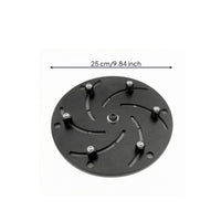 Curved Radial Slots Self-Centering Wood Lathe Chuck Six Clamping Posts Wood Lathe Chuck Plate 250 Mm