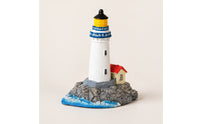 Resin Miniature Lighthouse Ornament Nautical Miniature Lighthouse Mediterranean Whimsical for Terrarium