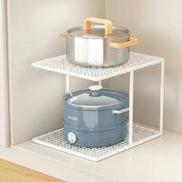 Space Saving Pot and Pan Organizer Large Capacity Multi-Layer Pot Stand Accessible Design for Home Cooks, Homemakers, Countertop, Pantry