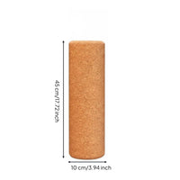 Muscle Relaxation Solid Cork Exercise Roller Sturdy Cork Exercise Roller High-Density Portable for Beginners, Athletes, Home Gym