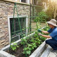 Garden Trellis and Vegetable Rack for Plant Support, Large A-shaped Structure for Indoor Plants or Raised Beds, Heavy Duty Cucumber Trellis