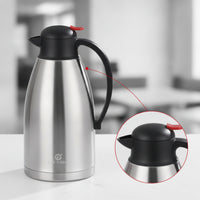 Insulated Kettle with Push-Button Easy to Clean Stainless Steel Kettle for Hosts