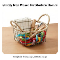 Countertop Utility Basket Space-Saving Vanity organizer Sturdy Construction