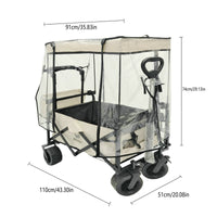 Camp Wagon Rain Cover Water-Resistant Camp Wagon Rainproof Protector for Camping