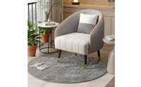 Light Luxury Design Single Sofa Chair High-Density Foam Cushion Single Sofa Armchair Luxurious Comfort Small Apartment Armchair Ergonomic Design for Office