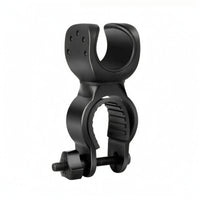 360-Degree Adjustable Bike Front Light Mount Quick-Release Bike Flashlight Mount Ridged Grip Handlebar Flashlight Clamp Compact