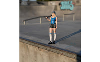 Miniature Girl with Cudgel Shaped Girl Figurine Collectible Miniature Figure for Collectors