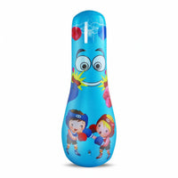 Inflatable Striking Column 125 Cm Inflatable Punching Bag Quick Setup Freestanding Punch Bag for Kids, Children, Playroom, Living Room, Home Gym