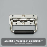 Recessed coil-loaded Pull comfortable Rubber Grip Ergonomic comfortable Rubber Grip Hardware Fitting for Musicians, tour crew members