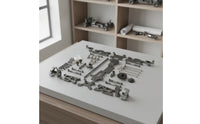 17 Pieces RC Car Frame Reinforced Vehicle for Bench Builds