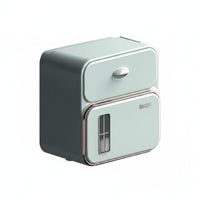 Waterproof Toilet Paper Holder Easy Installation Wall Mounted Tissue Box Multi-Function Dispenser Lavatory Storage Box with Drawer